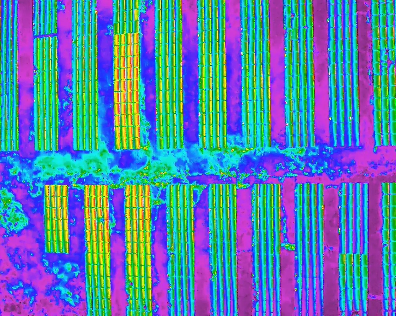 太陽光パネル2.5Mサイトドローンによる診断