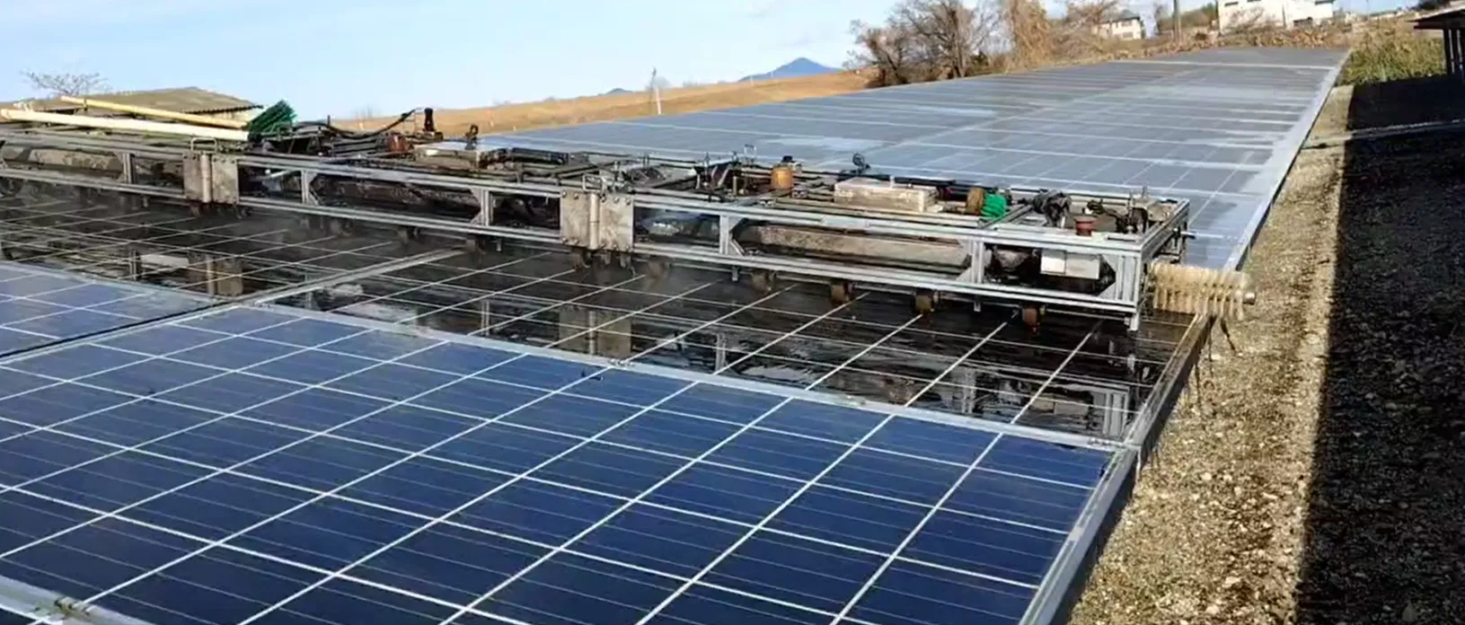 太陽光パネル 洗浄液SG101 ロボット洗浄